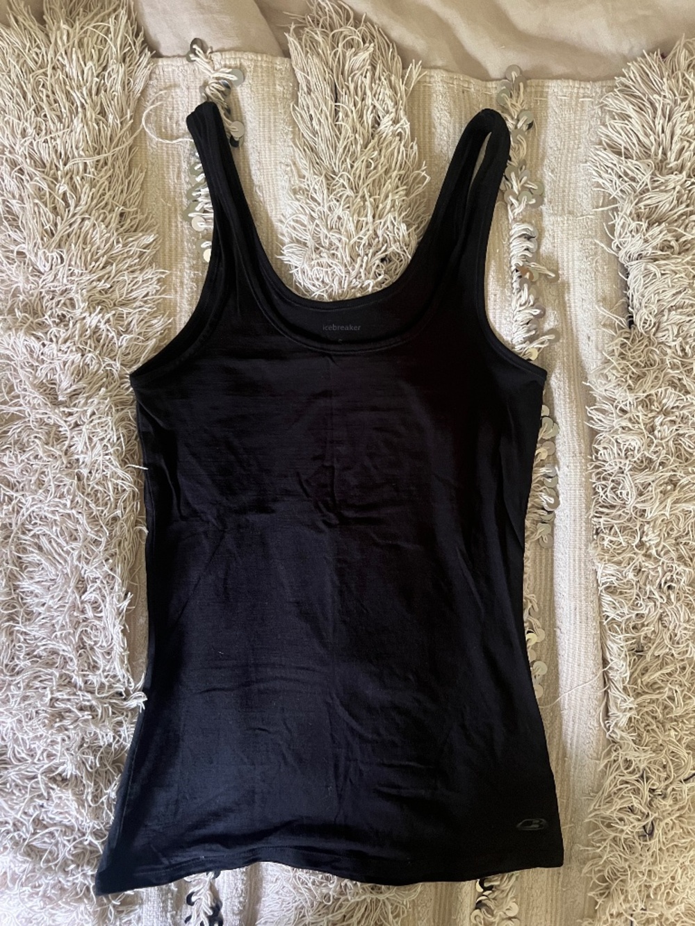 Icebreaker Merino Wool Black Siren Tank S Small